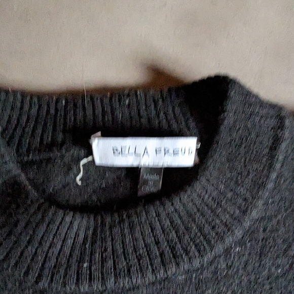 Bella Freud - 1970 Jumper - Black and White Crewneck Sweater - Picture 16 of 16